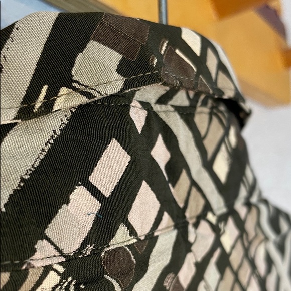 Vintage Gabicci Geometric Print Short Sleeve Button-Up Shirt – Size M - Picture 10 of 12